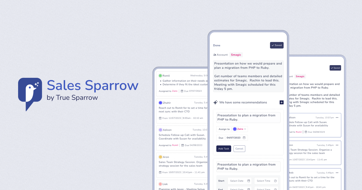 Sales Sparrow | True Sparrow
